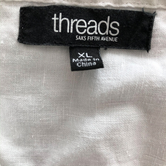 Threads White 100 Percent Linen Dress - Picture 5 of 6